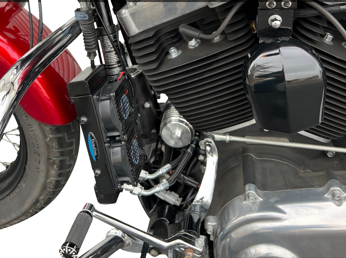 UltraCool SMT-4NSS Naked Oil Cooler Kit for 1999-2016 Harley-Davidson Touring & Trike - Naked Black
