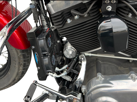 UltraCool SMT-4NSS Naked Oil Cooler Kit for 1999-2016 Harley-Davidson Touring & Trike - Naked Black