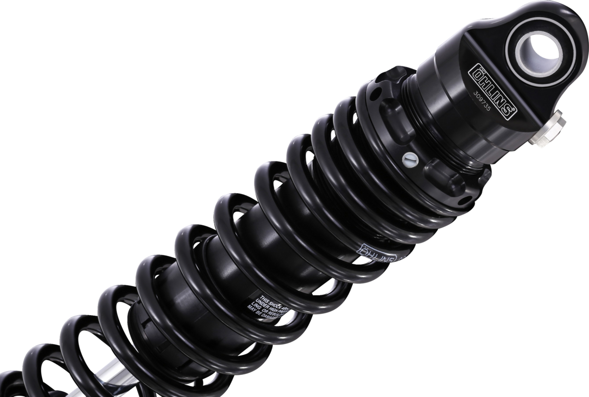 Ohlins STX36 Blackline Rebound Adjustable 12" Twin Shocks for 1990-2025 Harley-Davidson Touring - Black