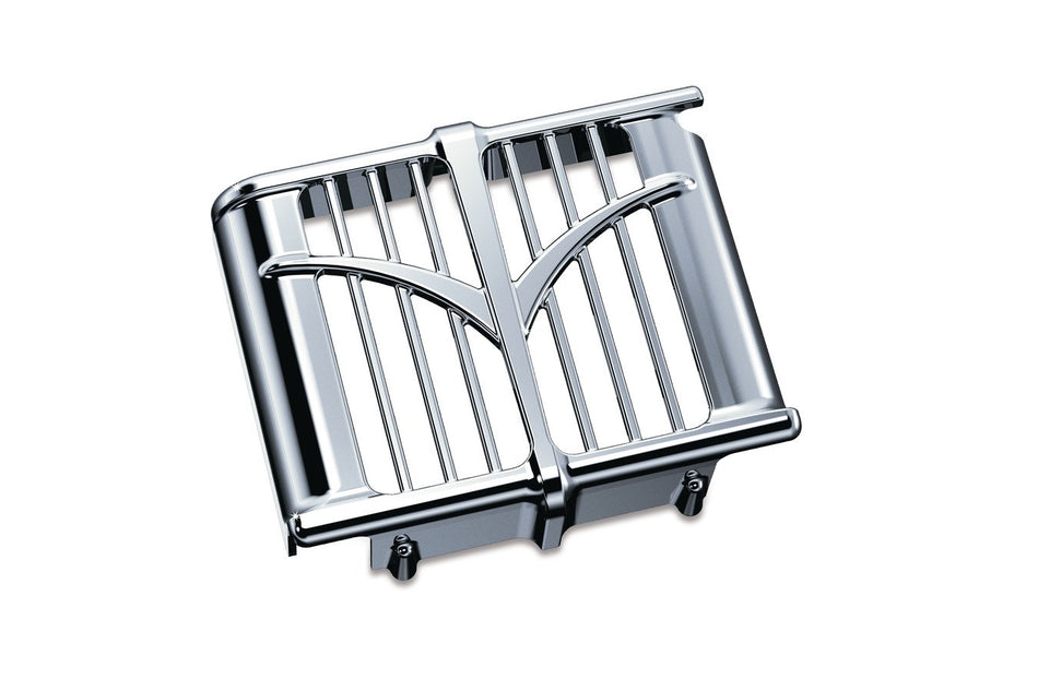 Kuryakyn 5640 Chrome Oil Cooler Cover Indian '14-'18 Models (except Scout Models)