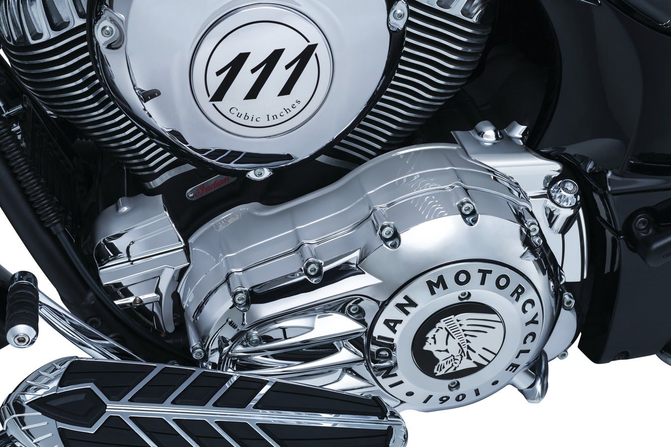 Kuryakyn 5644 Chrome Rear Oil Panel Accent Cover 14-18 Indian (exc Scout) 419747