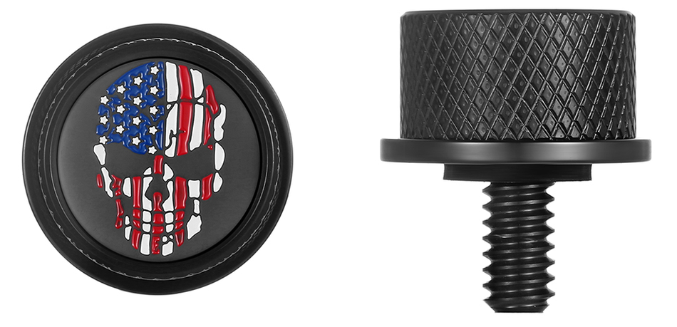 Figurati Skull Seat Mounting Knob 4 Harley 65-22 Touring Models