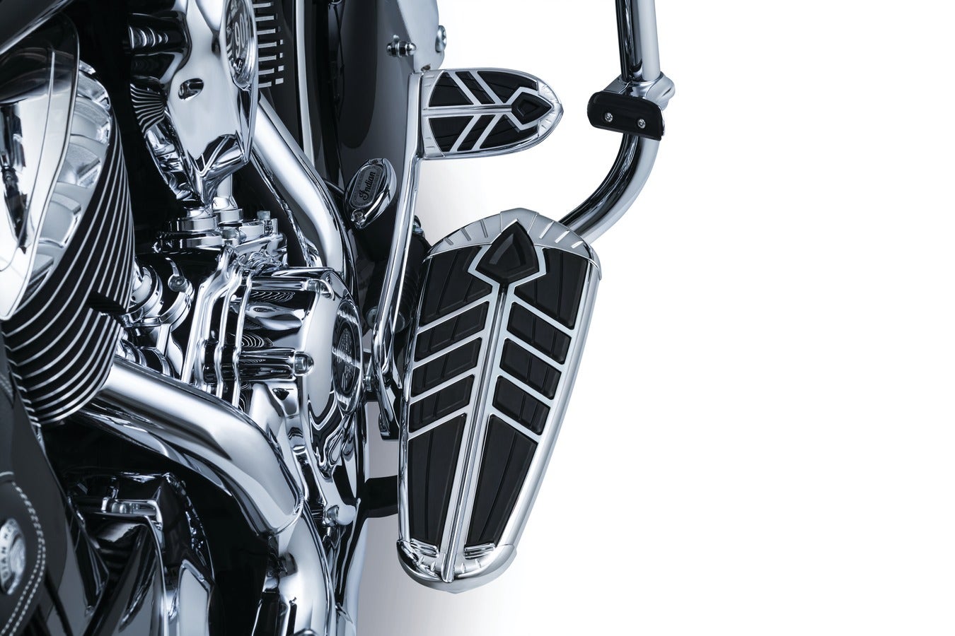 Kuryakyn Chrome Spear Driver Floorboard Inserts for Indian '14-'17 Models