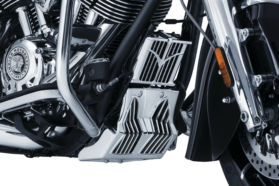 Kuryakyn Chrome 5664 Frame Chin Fairing Scoop 14-18 Indian Models (exc Scout)