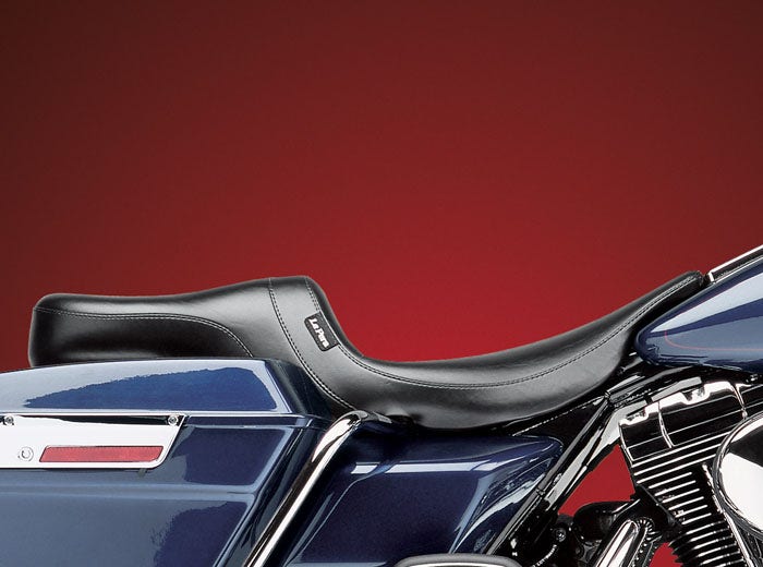 Le Pera LH-567 Daytona 2-up Smooth Vinyl Seat Harley Electra /Road Glide 02-07