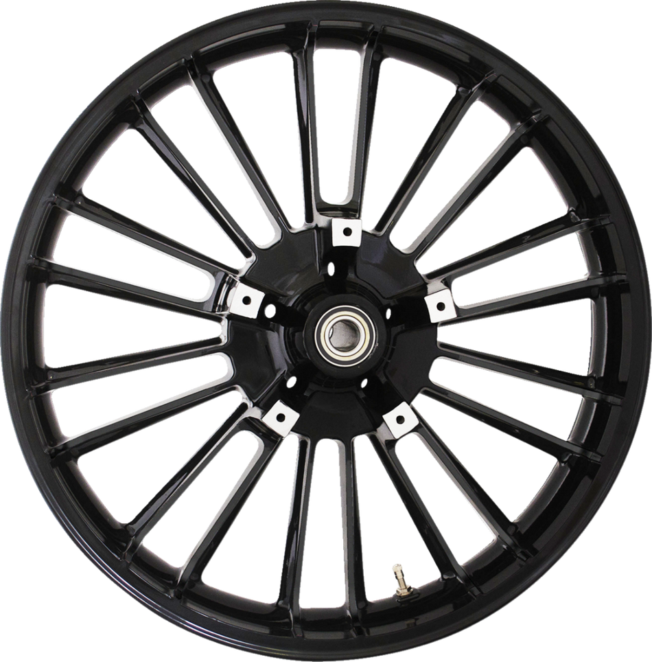 Coastal Moto 21x3.5 Atlantic 3D Black Front Wheel W/ABS 4 Harley 08-24 Touring
