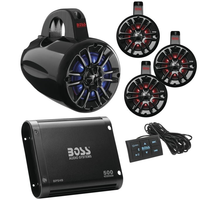 Boss Audio Systems Universal Bluetooth Remote Controlled RGB Audio Kit UNI4RGB