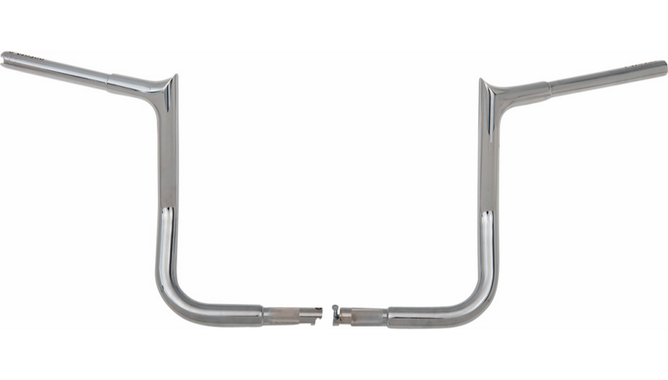 FBI 1 1/4" EZ Install 12" Pointed Top Chrome Handlebars 4 Harley 23-24 FLHX/SE