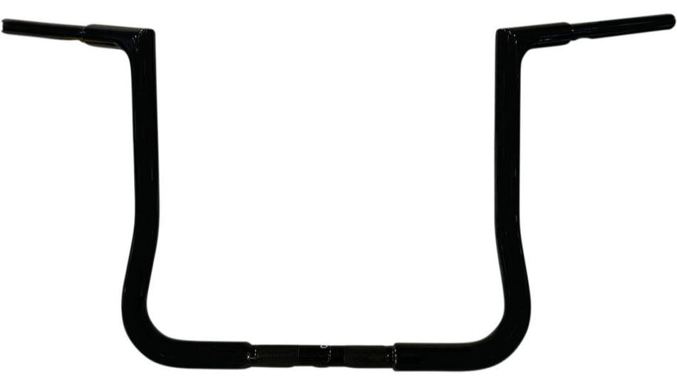 FBI Fat Baggers Black 1-1/4" EZ Install Flat Top 14" Handlebar Harley FLH 14-20