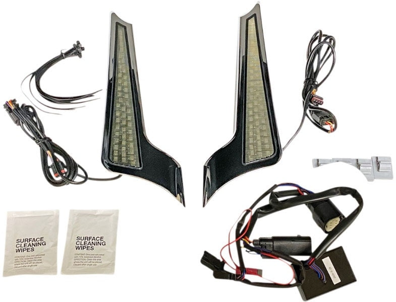 Custom Dynamics Dual Color Fascia LED Panel Lights Chrome Smoke Lens HD 14-20
