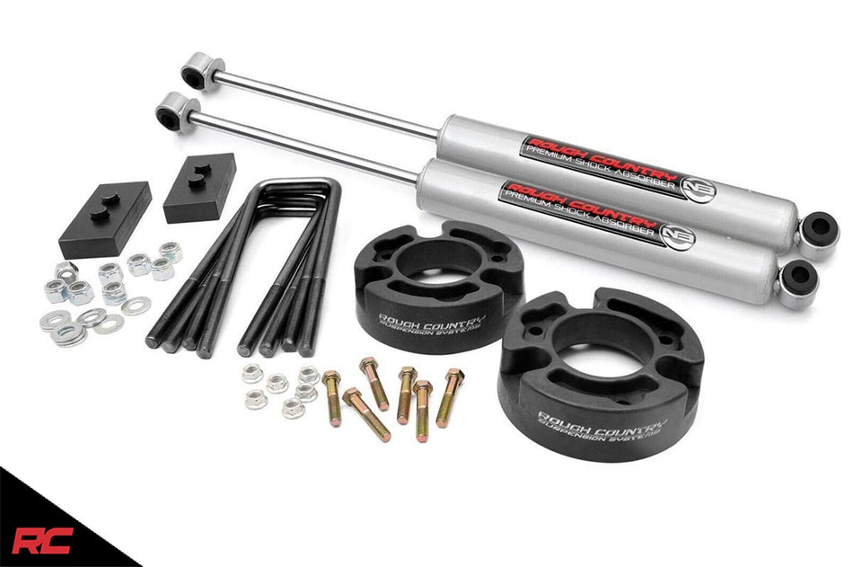 Rough Country 57030 2.5" Leveling Kit 04-08 Ford F150 w/ N3 Shocks Suspension