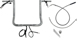 FBI 1-1/4" Flat Top Pre-Wired Handlebars for 24-25 FLHX, 25 FLHXU, 23-25 FLHXSE - Chrome / 16"