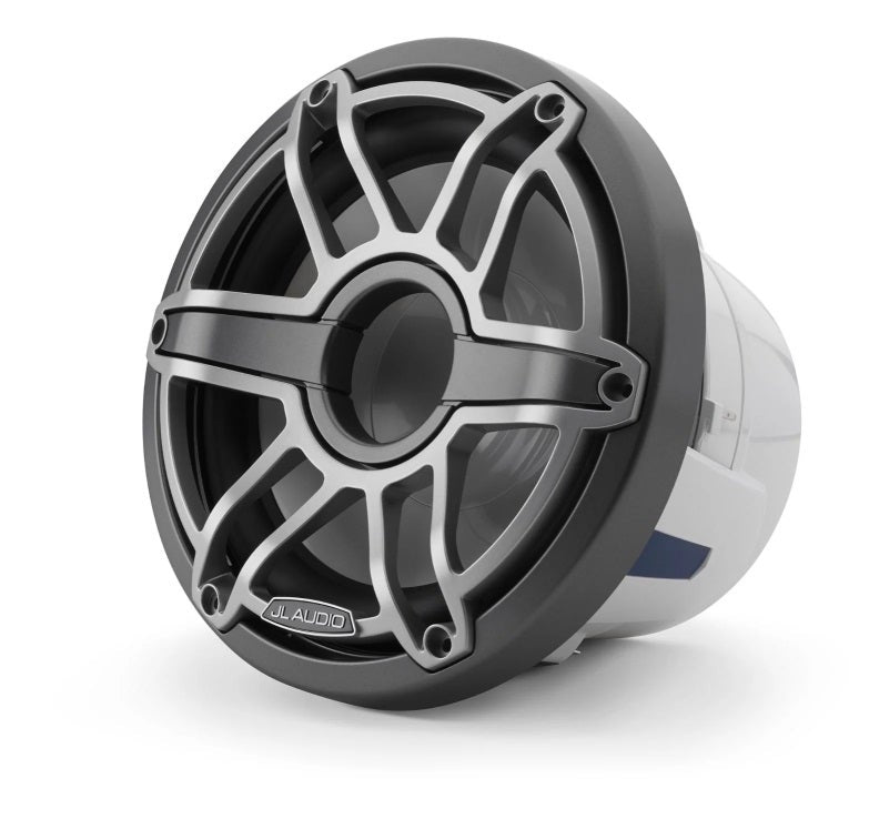 JL Audio 8-Inch Marine Subwoofer Driver Metallic Gray Trim Sport Grille, 4?