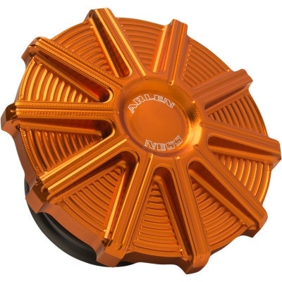 Arlen Ness 701-005 10 Gauge Gas Cap Orange Harley FLH FLS FXD XL 93-20