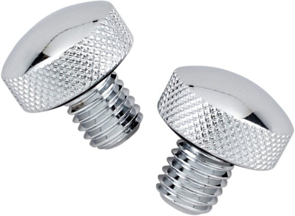 Drag Specialties Chrome Knurled Frame Bolt Kit for Softail Seats 84-07