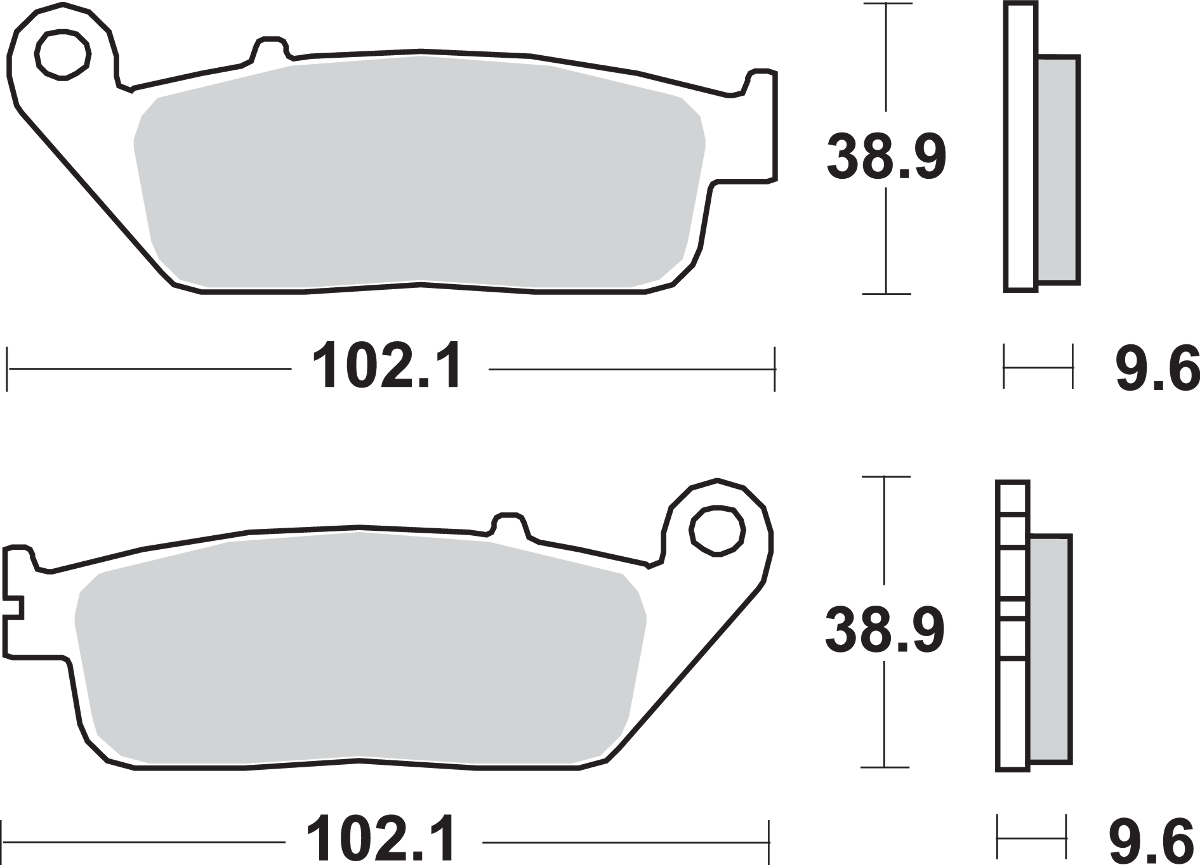 SBS Street Excel Sintered Brake Pads for Select 1977-2026 Honda Models