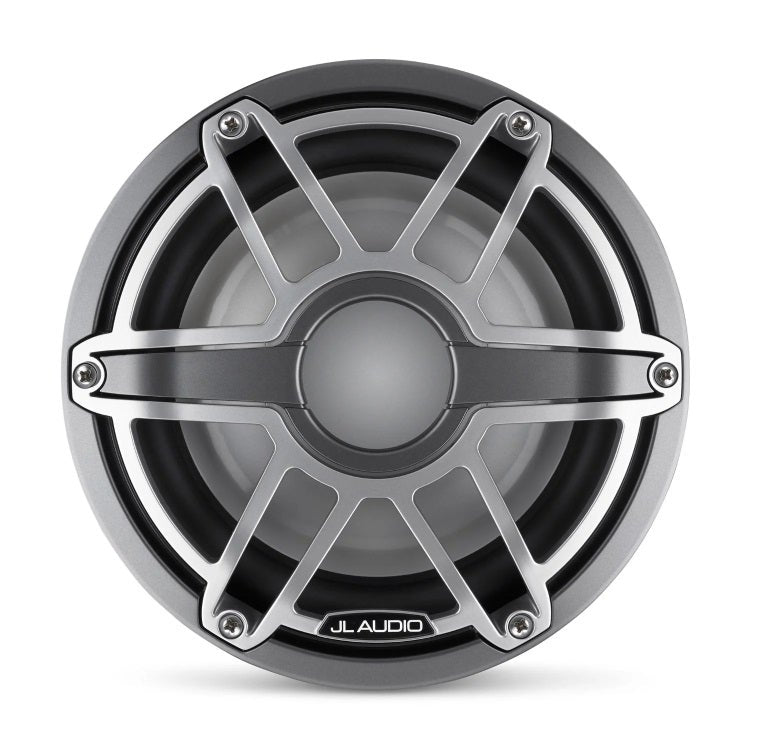 JL Audio 8-Inch Marine Subwoofer Driver Metallic Gray Trim Sport Grille, 4?