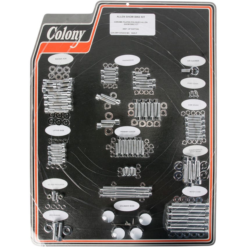 Colony Allen Engine/Transmission Bolt Kit 4 Harley 07-17 FXST/FLST