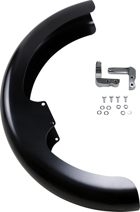 Klock Werks Hugger Series Front Fender with Mounting Blocks for Softail/Dyna - HD Dyna/Softail / 19" / Wrapper Front Fender