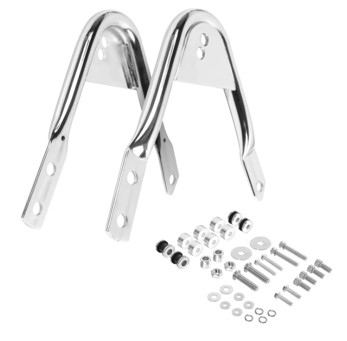 Hogworkz Chrome Rear Docking Hardware Kit for Harley® Touring '97-'08