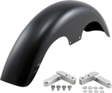 Klock Werks Hugger Series Front Fender with Mounting Blocks for Softail/Dyna - HD Dyna/Softail / 19" / Klub Front Fender