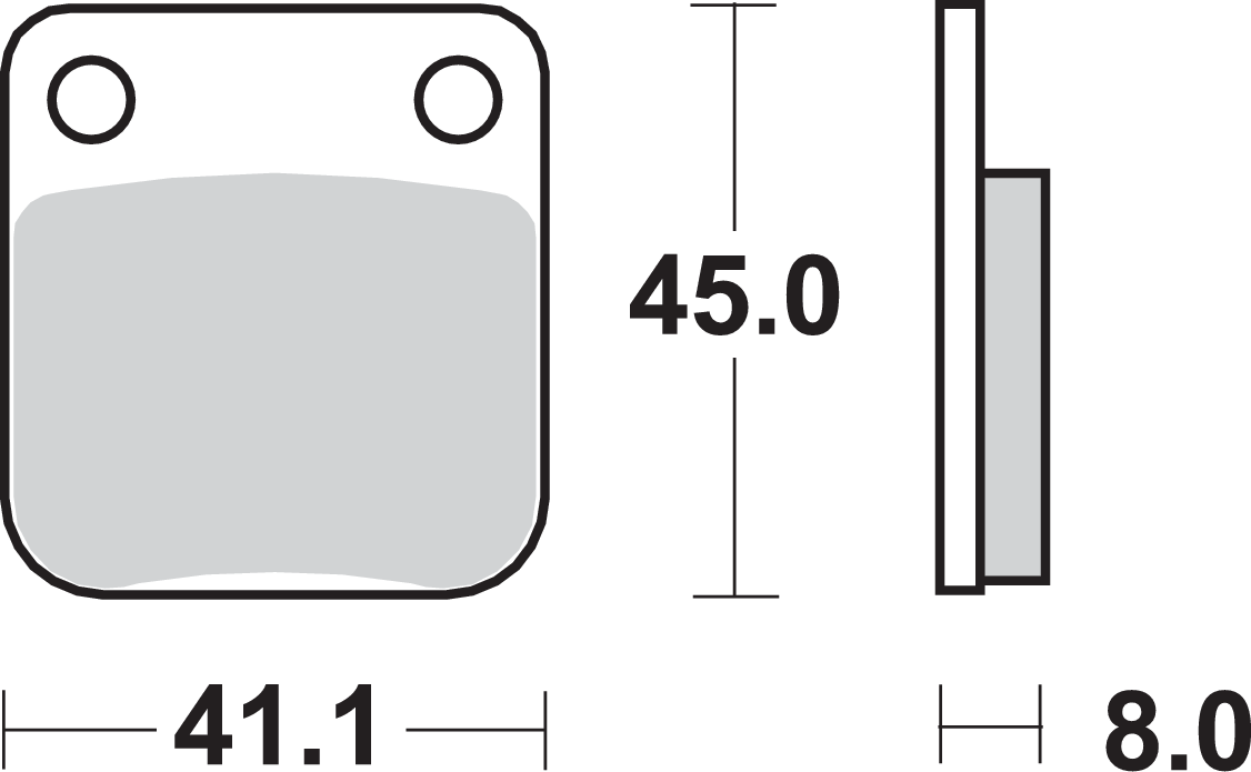 SBS Street Ceramic Organic Brake Pads for Select 1973-2024 Suzuki Models