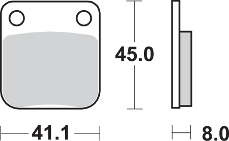 SBS Street Ceramic Organic Brake Pads for Select 1972-2026 Kawasaki Models