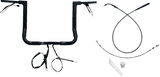 FBI Fat Baggers 1-1/2" EZ Flat Top Pre-Wired Handlebars for FLH/X '23-'26 - Black / 14"