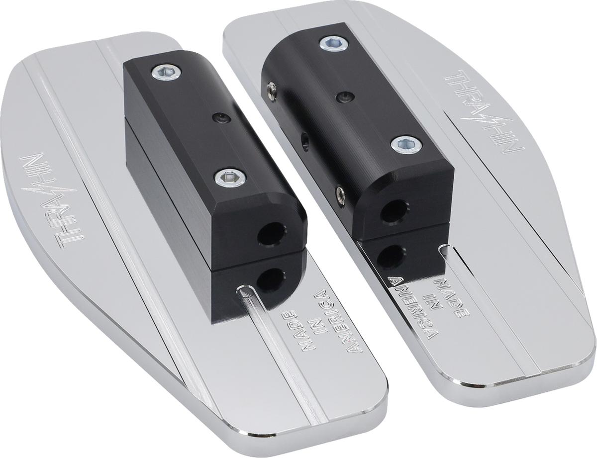 Thrashin Supply Co. Mini Floorboards for 2007-2025 Harley-Davidson Touring / Softail - Chrome