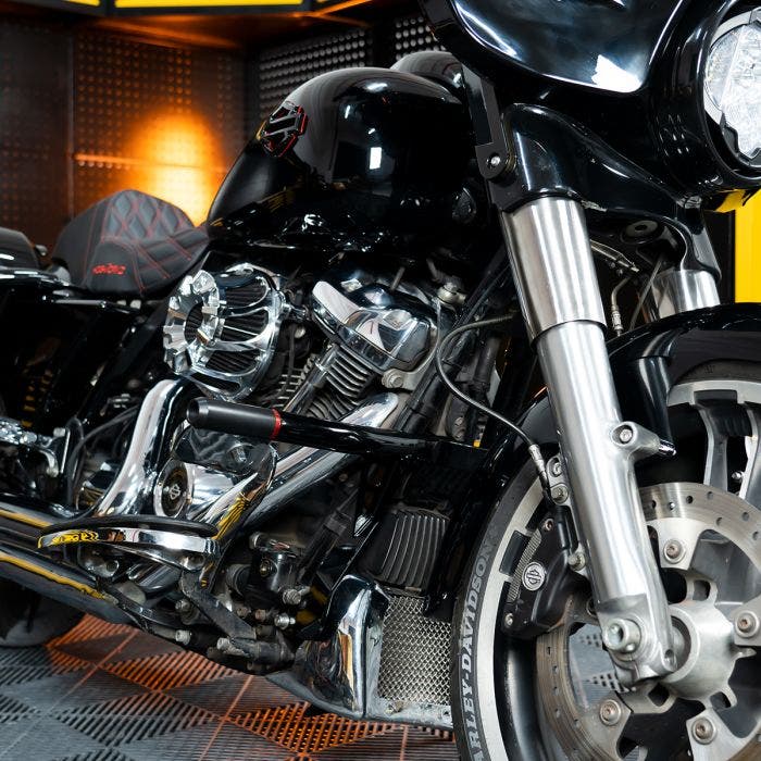HOGWORKZ Black Level-Up Performance Engine Guard for Harley Touring '14-'25