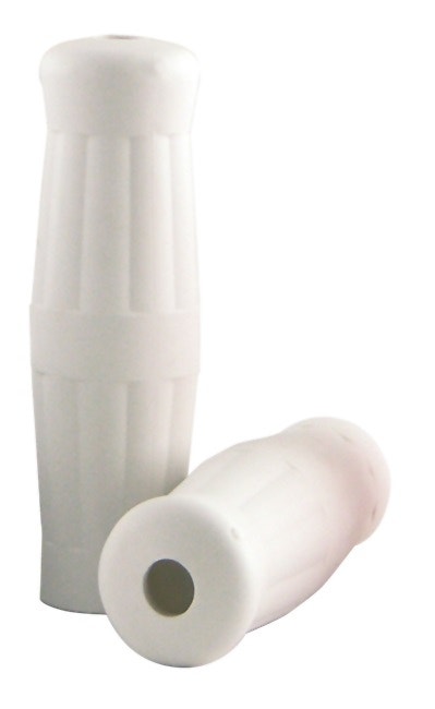 V-Factor 42002 White Coke Pop Bottle Vintage Chopper Motorcycle Handlebar Grips
