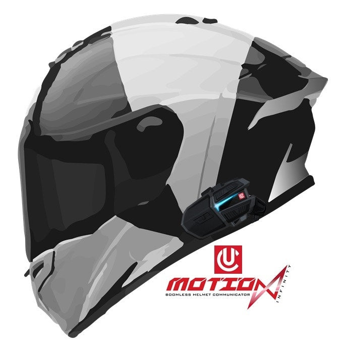 Uclear 180508 Digital Motion 6 Single Side Helmet Rider Communication System