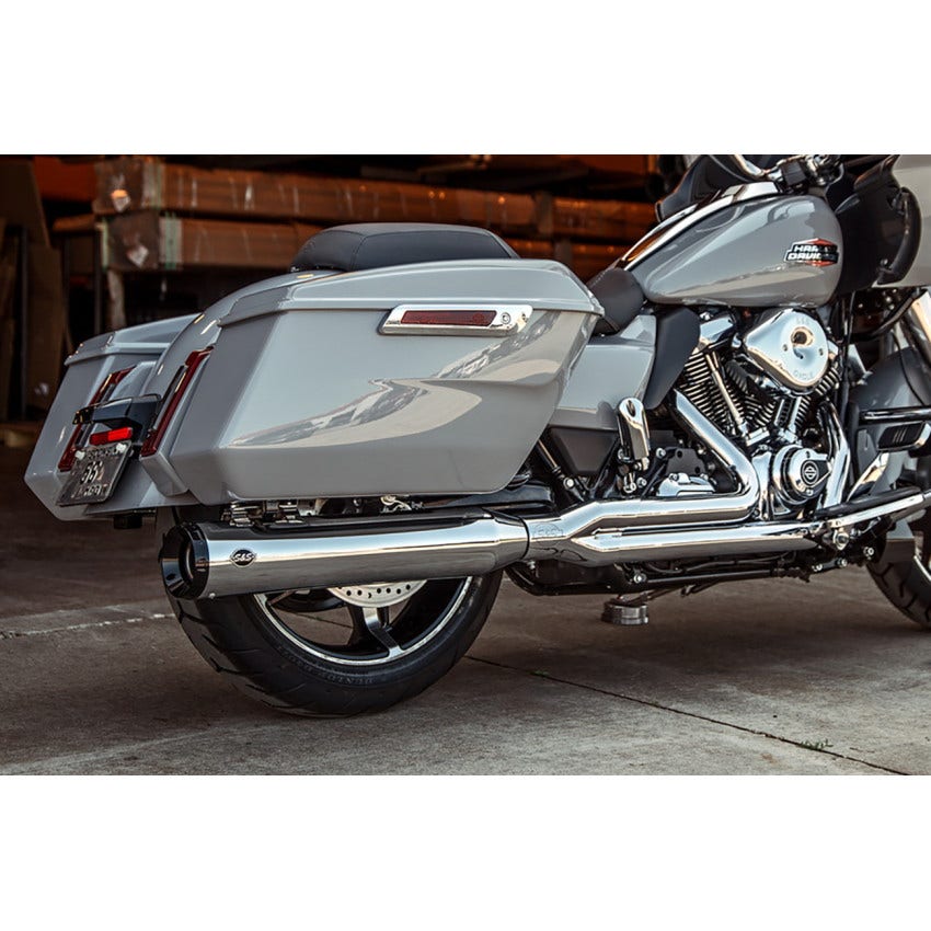 S&S Cycle 550-1170 2-into-1 GNX Exhaust System - 49-State - Chrome - Harley-Davidson M8 Touring