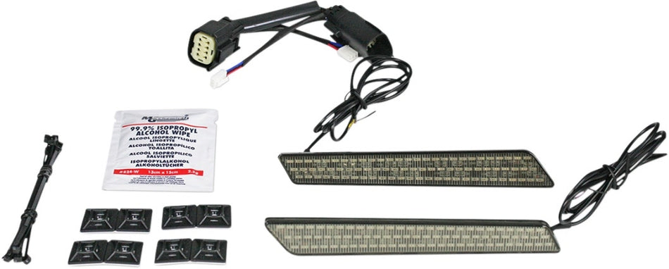Custom Dynamics Smoke Lens LED Saddlebag Latch Lightz Harley CVO 09-13