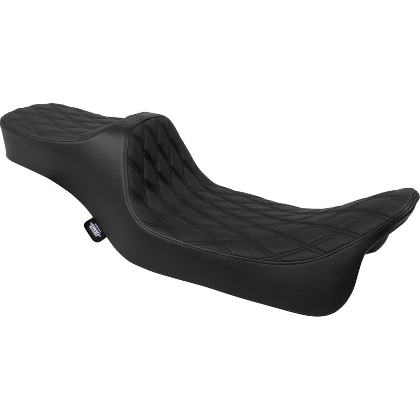 Drag Specialties Extended Reach Predator 3 2-Up Seat for Harley FLH