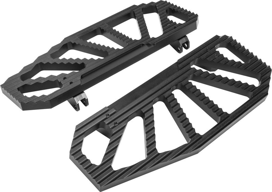 HardDrive 820-51115 Black Gripmax Floorboards Harley Touring Softail 84-Up