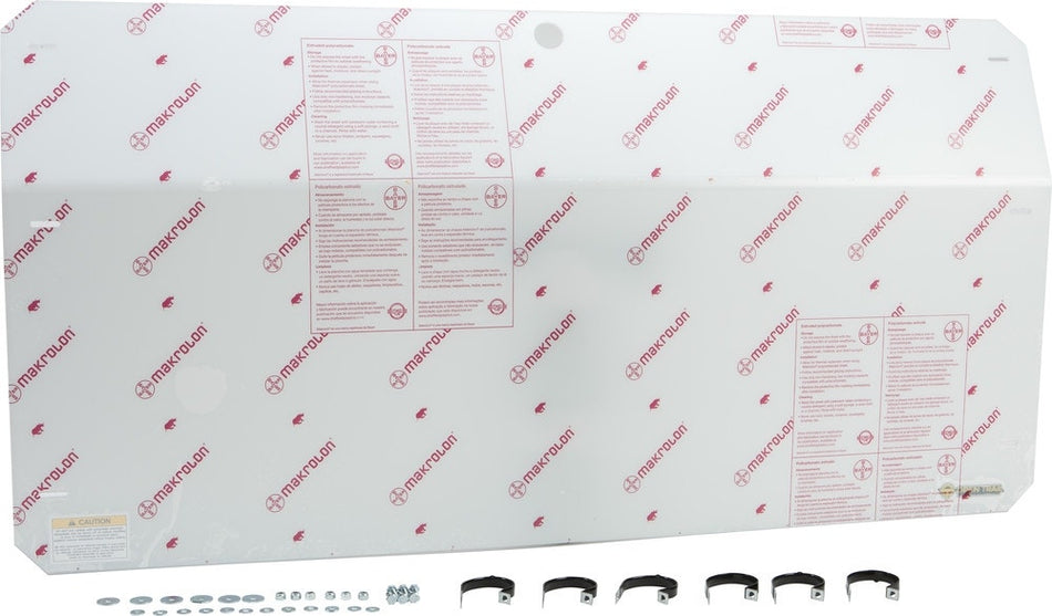 Open Trail Clear Mid Rear Windshield High Strength Polycarb Polaris Ranger 11-Up