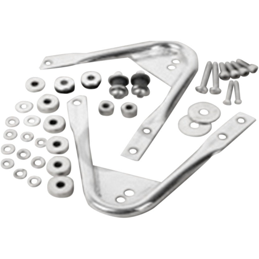Arlen Ness 60-173 Chrome Tour Pack Tour Pak Docking Hardware Kit Harley 97-08