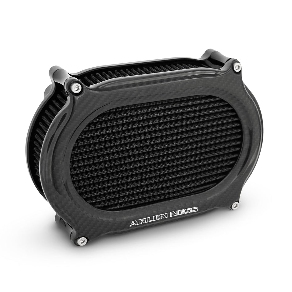 Arlen Ness Carbon Fiber Stage 2 Oval Air Cleaner for Harley Davidson