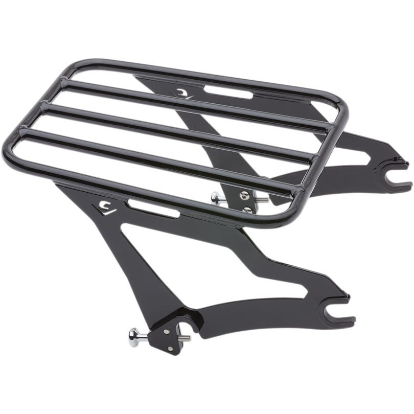 Cobra USA Black Quick Detachable Luggage Rack Harley Touring FLH/T 09-Up