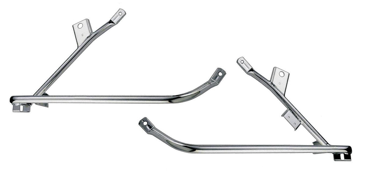 Rinehart Slimline True Duals Dual Headers Chrome For Harley Touring 2009-2015 100-0450