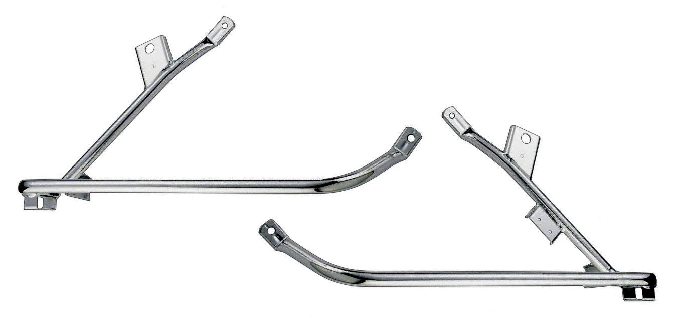 Rinehart Slimline True Duals Dual Headers Chrome For Harley Touring 2009-2015 100-0450