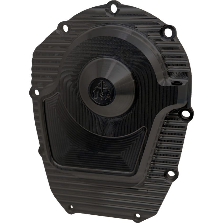 Alloy Art Black Finned Comp Cam Cover Harley 2017-2024 M8 Models M8CCC-2