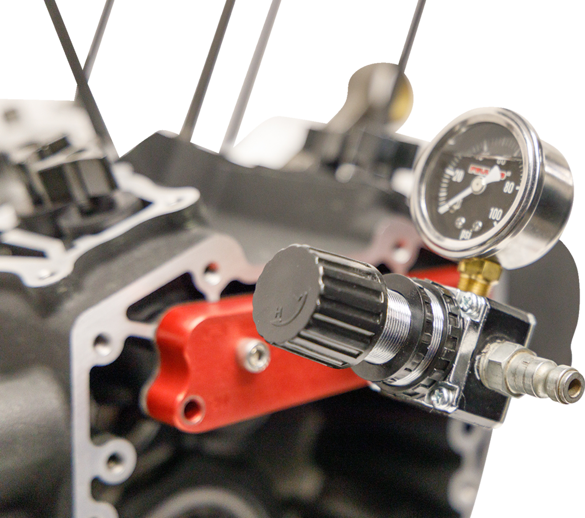 Feuling Assembled Engine Case Piston Cooling Jet Pressure Tester for 1999-2024 Harley-Davidson Touring / Softail / Dyna