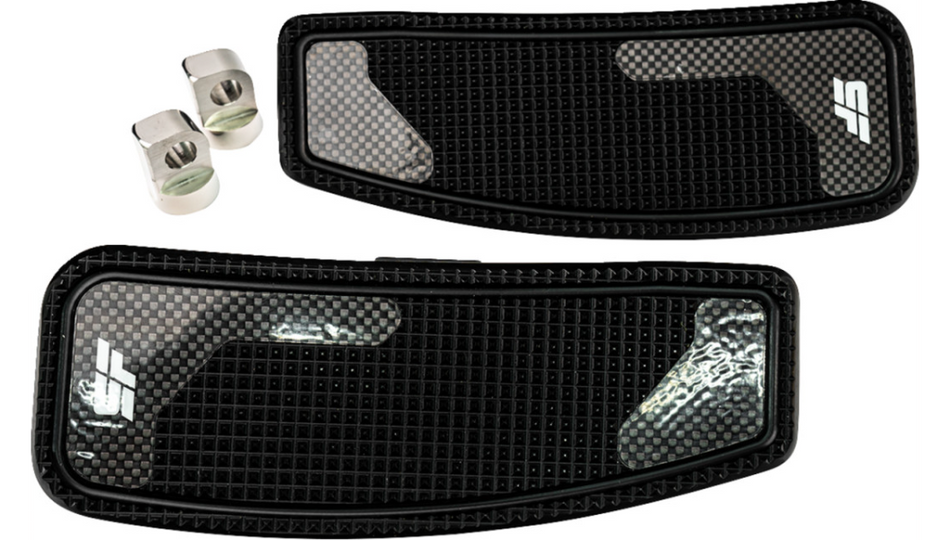 Slyfox Black Anodized Mini Driver Floorboards 4 Harley 80-23 Touring