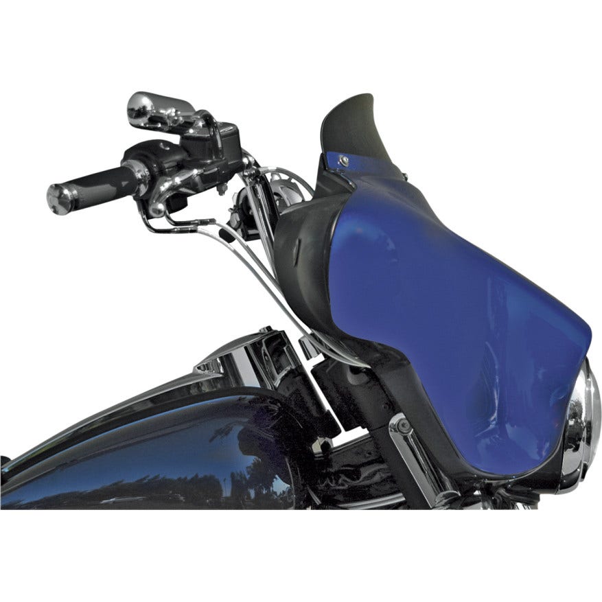 Wind Vest 4" Black Flip Design Windshield for Harley Batwing FLH/T 96-13