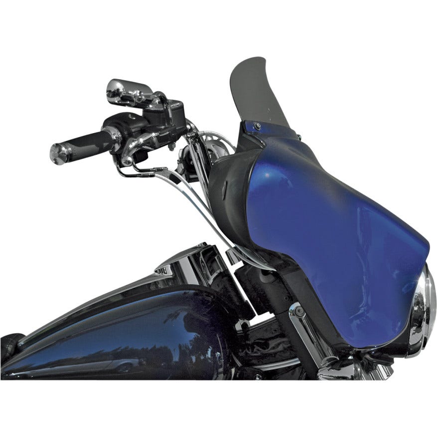 Wind Vest 6" Light Smoke Flip Design Windshield for Harley Batwing FLH/T 96-13