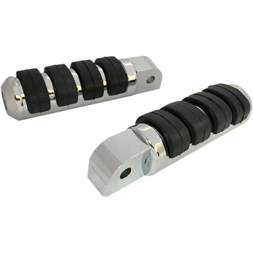 Drag Specialties Chrome Large Diameter Passenger Footpegs Harley Softail 18-Up