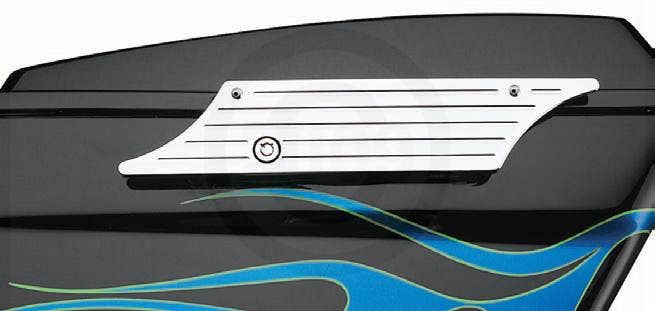 Custom Chrome 610580 Billet Saddlebag Latch Covers Latches Harley Touring 93-13