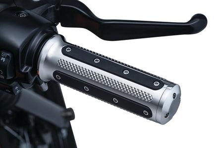 Kuryakyn Chrome Heavy Industries Hand Grips for Harley w/ Electronic Throttle